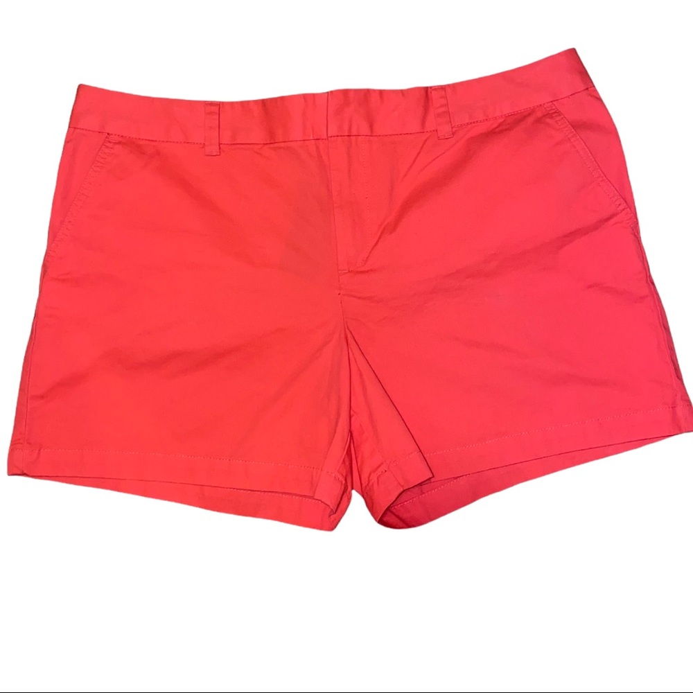 BNWT Tommy Hilfiger bright coral chino shorts Sz18